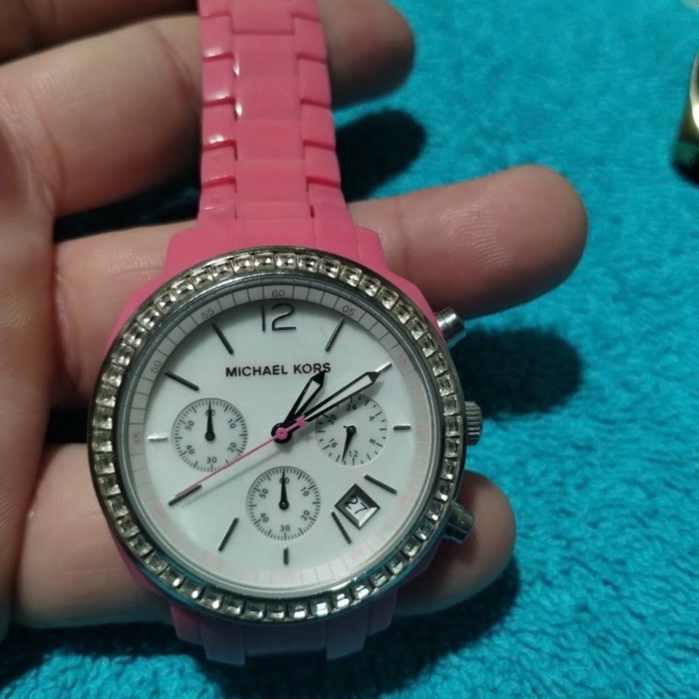 Michael Kors Pink and Silver Women's Watch
